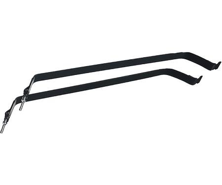 1980-96 Ford F100, F150, F250, F350, Rear Mount Gas Tank Straps, Upper Set, For 19 Gallon Tank, Pair, EDP Coated