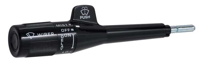 1982-96 GM, Combination Switch, Turn Signal Lever, without Cruise, with Pulse Wipers, Black Stem 22510733