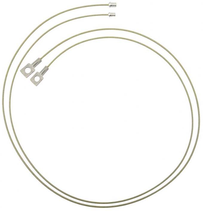 OER 1989-90 Mustang 35" Convertible Top Tension Cables 80L011