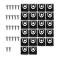 1965 Mustang Coupe / Fastback 44 Piece Front Windshield Molding Clip Kit