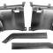 OER 1969-70 Mustang Fastback, Quarter Panel Trim Side and Upper Panel, 4-Piece Set, Black 31112B