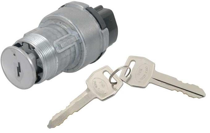 1970-76 Ford F Series, Econoline, Ignition Switch Assembly, 6 Blade-Style Terminals, with Lock Cylinder And Keys