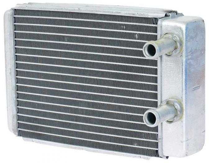 1960-65 Comet, Falcon, 1964-68 Mustang. 1973-77 F Series Pickup, Aluminum Heater Core Assembly, without A/C, Measures, 7-1/4" x 6" x 1-7/8"