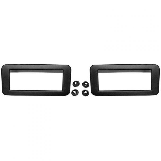 OER 1971-73 Mustang, Rear Side Marker Lamp Bezel Set, Pair 15A440G