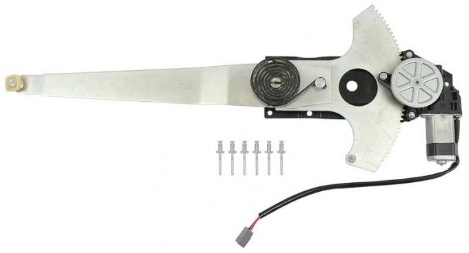 1987-93 Mustang, Window Regulator With Motor, T-Top, Convertible, Passenger Side