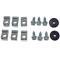 1964-67 Mustang, Front Brake Line Clip And Grommet Kit, 7 Pieces