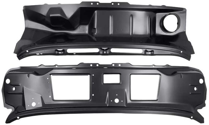 1969-70 Mustang, Cougar, Cowl Grill Panel Assembly, EDP Coated