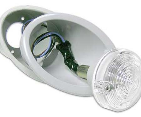 OER 1967-68 Mustang Parking Lamp and Bezel Assembly - RH 13203C