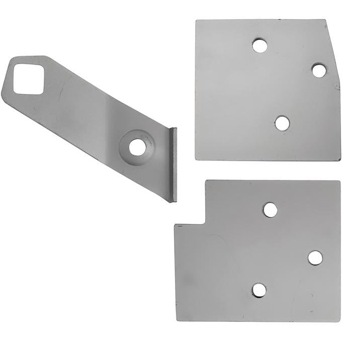 1967-68 Ford Mustang, A Pillar Nut Plate Set, RH, 3 Piece