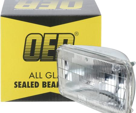 Headlamp Sealed Beam, 12 Volt, Low Beam, 4" x 6" (100mm x 165mm), Rectangular, Halogen H4656