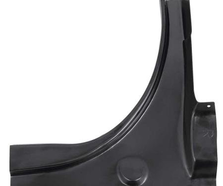 OER 1967-68 Mustang Fastback, Lower Trunk Drip Rail Corner, RH Passenger Side 45117B