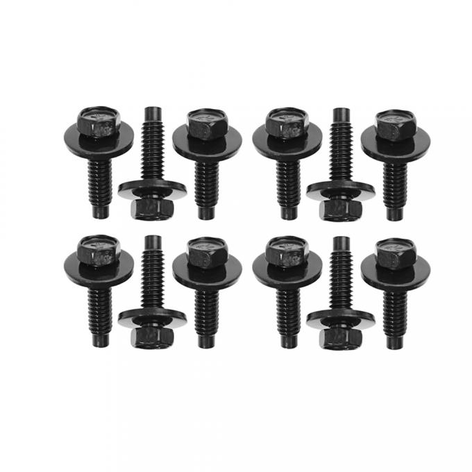 1967-68 Mustang Door Hinge Mounting Kit - 12 Bolts with Washers