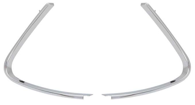 OER 1969-70 Ford Mustang Fastback, Quarter Window Boomerang Moldings 29796A