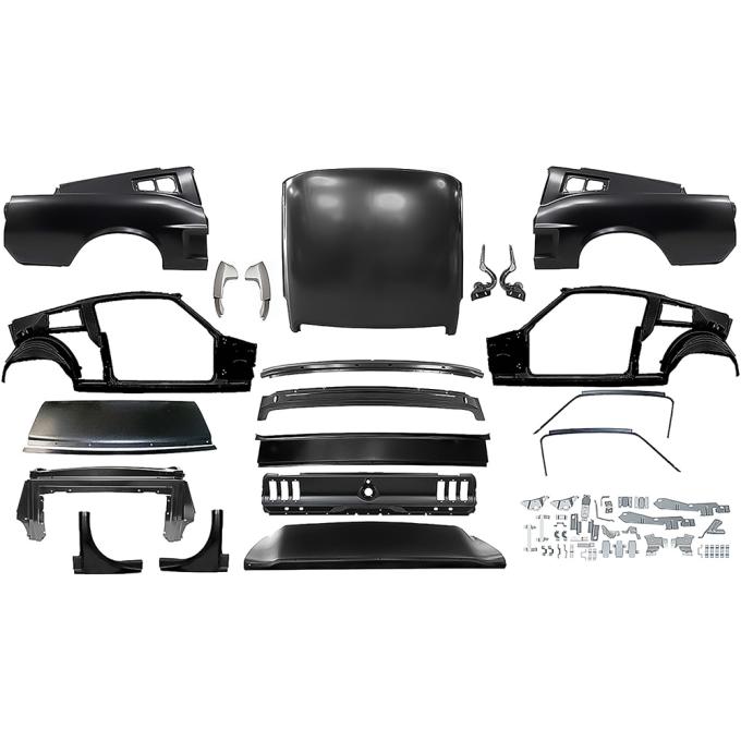 1968 Ford Mustang, Coupe to Fastback Sheet Metal Conversion, w/o Marker Light Indent Kit