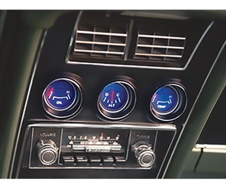 1971-73 Mustang, Auxiliary Cluster LED Bulb Kit, Blue