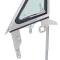 OER 1967 Ford Mustang, Vent Window Assembly, LH Driver Side, Tinted Glass 22206H