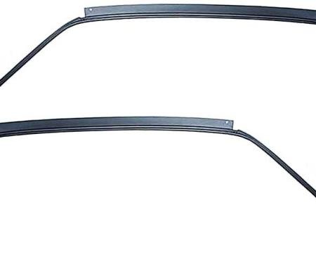 OER 1967-68 Ford Mustang, Fastback, Metal Roof Drip Rail, Pair, EDP Coated 51700A