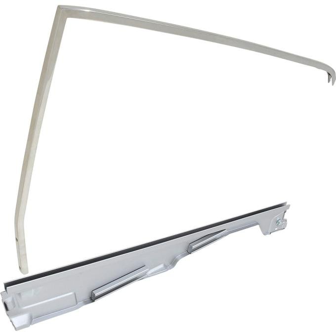 OER 1964-66 Mustang, Door Window Frame Set, Coupe: LH Driver Side 21459H