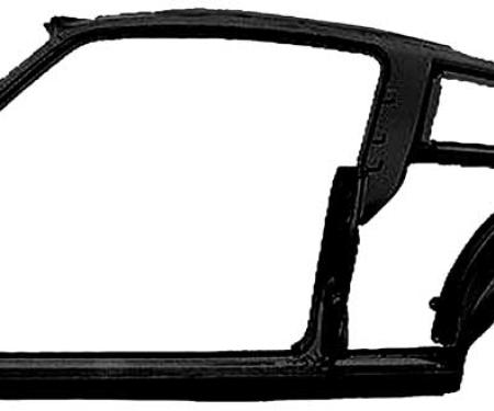 1967-68 Mustang Fastback, Quarter and Door Frame Assembly, LH Driver Side, EDP Coated