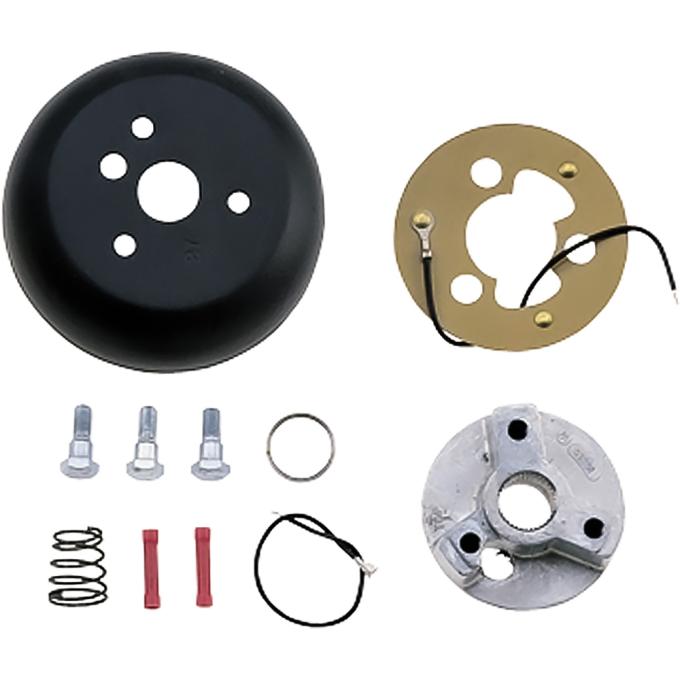 1964-69 Ford / Mercury, Standard Steering Wheel Installation Kit, 3-Bolt, Matte Black - Grant 3294