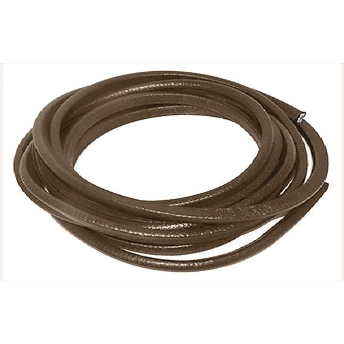 Door Jamb Vinyl Windlace, Brown/Dark Saddle, Snap On Double Lip Style, 20 Foot Roll
