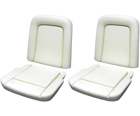 OER 1967 Mustang, Cougar, F-100 Ranger, Front Bucket Seat Foam, Standard or Deluxe Interior, Pair *104PR