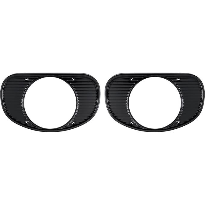 1962 Chevy Pickup, Panel, Suburban, Headlamp Bezels, Black, LH & RH, Pair