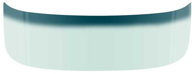 1967-79 Ford F100, F150, F250, F350, F500 Pickup, 1978-79 Bronco, Front Windshield Glass, Tinted, with Blue/Green Upper Shaded Band