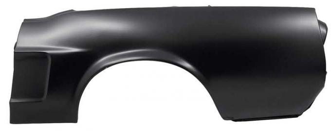 1968 Ford Mustang Convertible Left Hand Full Quarter Panel without Side Marker Indent (Late 68)