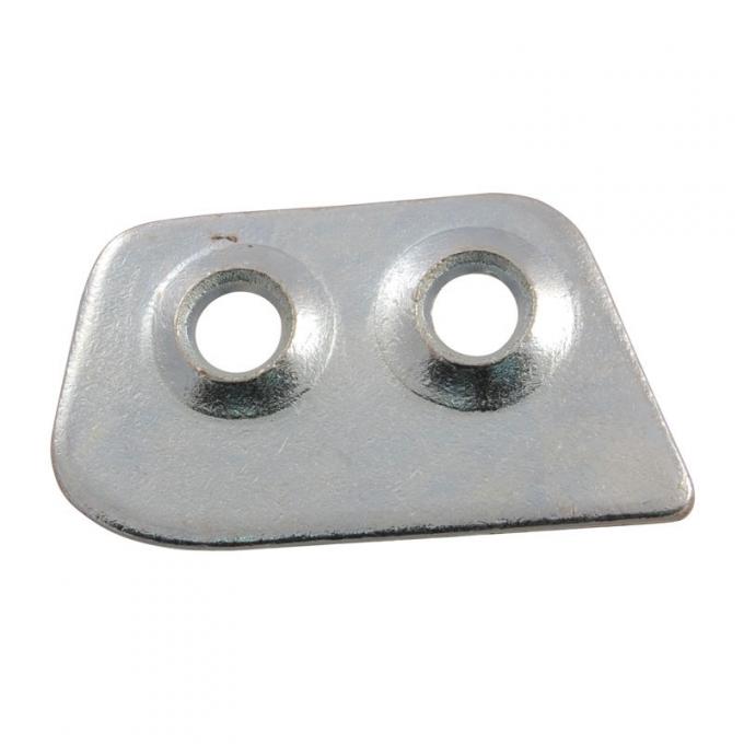 Dennis Carpenter Door Latch Striker Aux Plate - Right - 1961-66 Ford Truck, 1957-63 Ford Car C3SZ-6322014-A