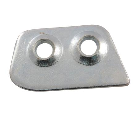 Dennis Carpenter Door Latch Striker Aux Plate - Right - 1961-66 Ford Truck, 1957-63 Ford Car C3SZ-6322014-A