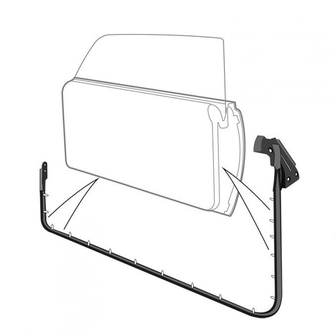 Dennis Carpenter Door Seal Set - Hardtop and Convertible - 1970-71 Ford Fairlane and Torino, 1972 Mercury Montego D00Z-6520530-PR