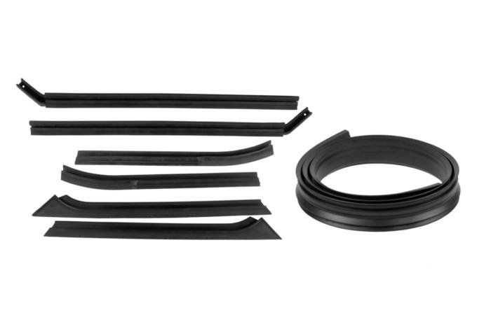 Metro Moulded Parts Convertible Top Rail Kit Including Header Seal Fits 63-67 Falcon and Comet RR 6300